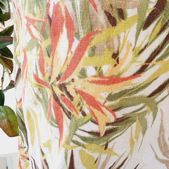 J.JILL NEW TROPICAL VNECK SLEEVELESS DRESS SIZE MEDP - Picture 3 of 8